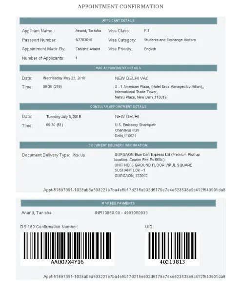 Visa Documents